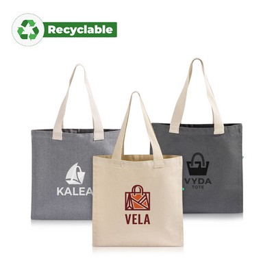 Recycled Cotton Canvas Flat Tote